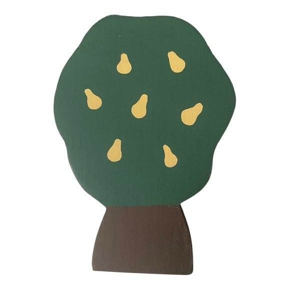 The Cat's Meow Reversible Apple/Pear Tree Shelf Decor - Picture 2 of 2